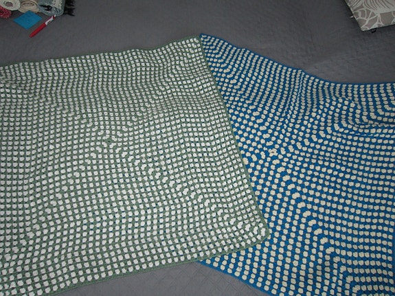 80x80 virkatut vauvan peitteet