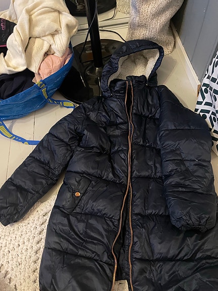 Lindex lasten toppatakki koko 146 sininen unisex