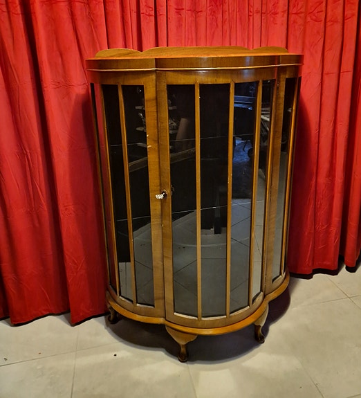 Antiikki Art Deco Vitriinikaappi