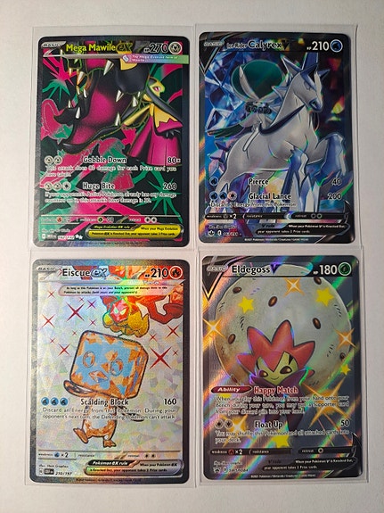 Pokemon v, ex ja mega ex kortteja