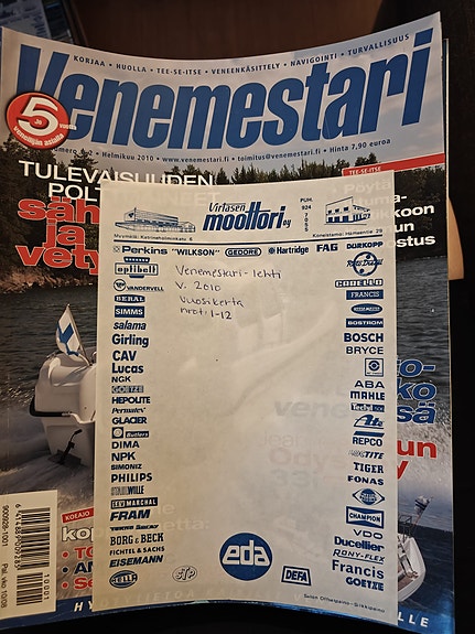 Venemestari-lehti, vuosikerta 2010