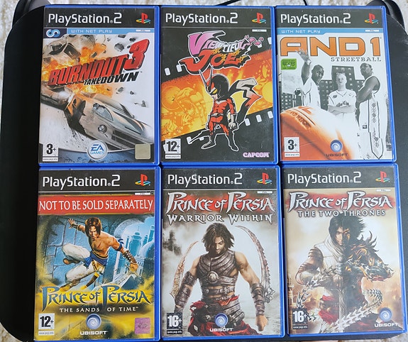 PlayStation 2 (PS2) pelipaketti (7 peliä)