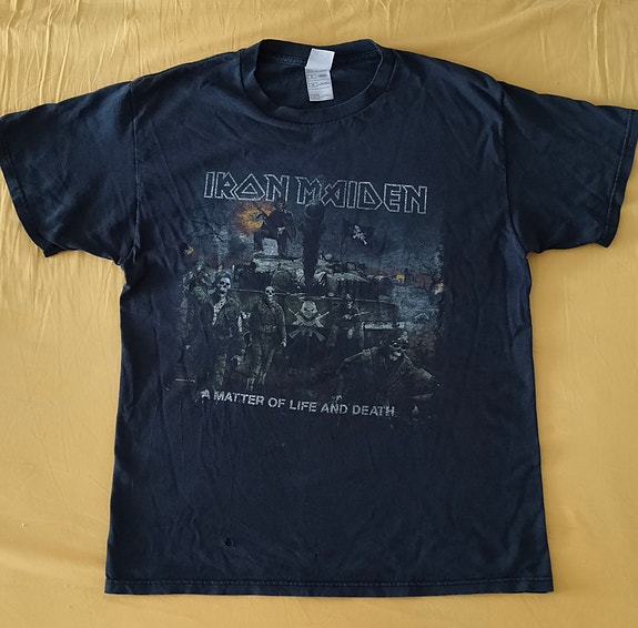 Vintage Iron Maiden T-paita L musta