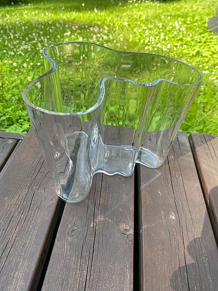 Iittala Aalto maljakko kirkas lasi 3030