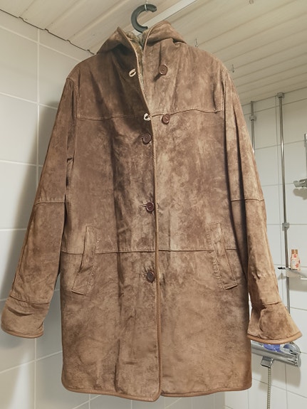 big-L hupullinen nahkatakki *käytetty* koko: 42