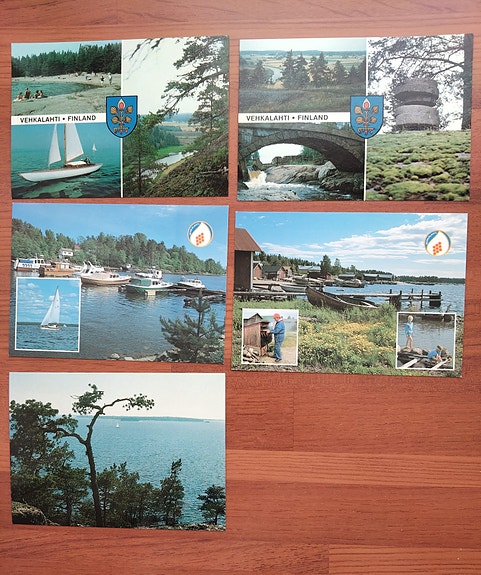Vehkalahti postikortteja 9 kpl