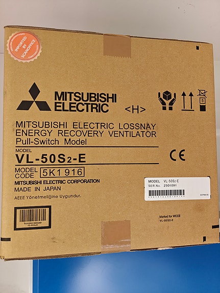 Mitsubishi Electric Lossnay VL-50S2-E ilmanvaihtolaite
