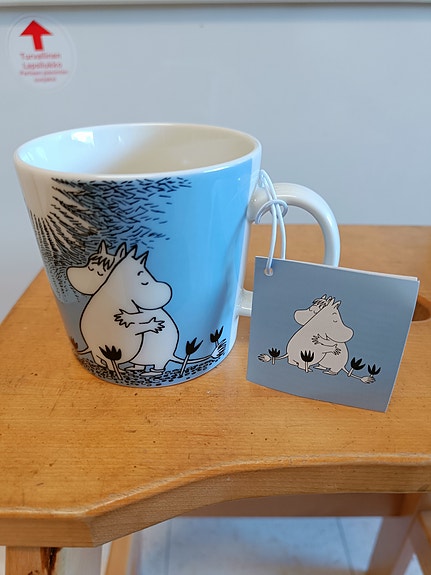 Muumimuki rakkaus sininen