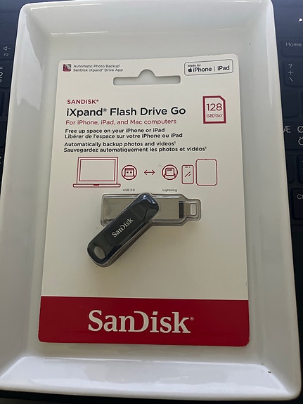 SanDisk iXpand Flash Drive Go 128GB USB-muisti iPhone/iPadille