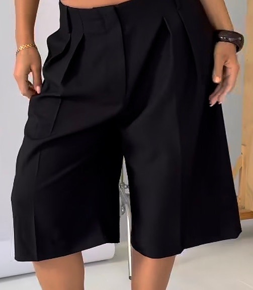 Detalj Studios Black Bermuda Shorts