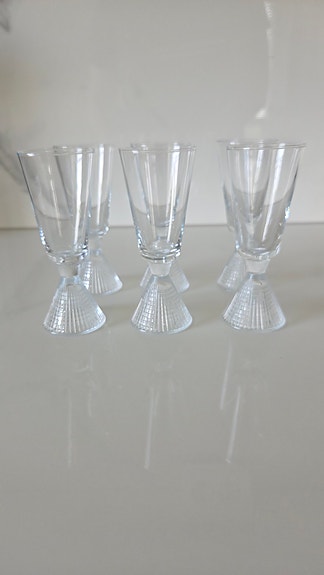 Iittala Briljant snapsilasit 6 kpl (Tapio Wirkkala)