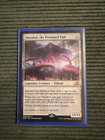 Myydään magic the gathering -kortti Emralul, the Promised End