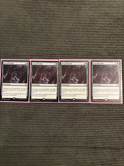 Myydään magic the gathering -kortit 4kpl cryptolith rite