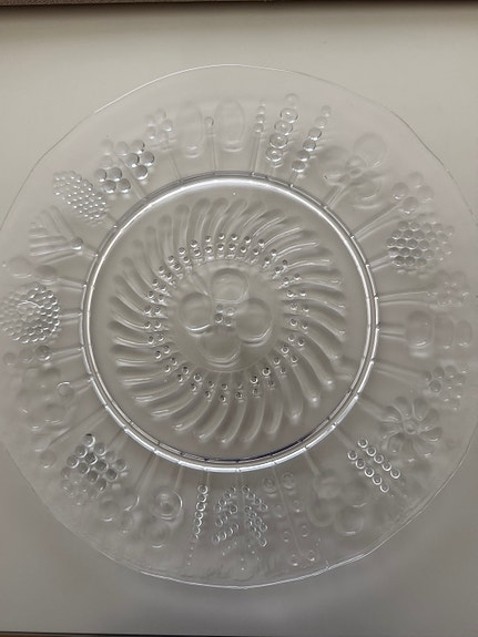 Iittala Flora lasilautanen kirkas