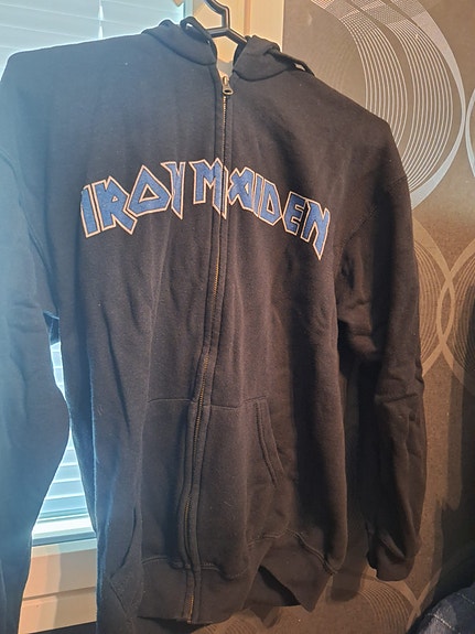H&M Iron Maiden huppari M musta