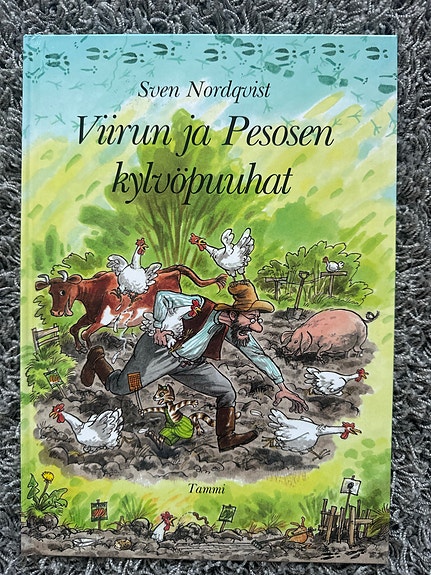 Sven Nordqvist Viirun ja Pesosen kylvöpuuhat lastenkirja