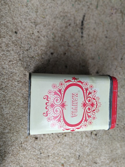 vanha kahvipurkki