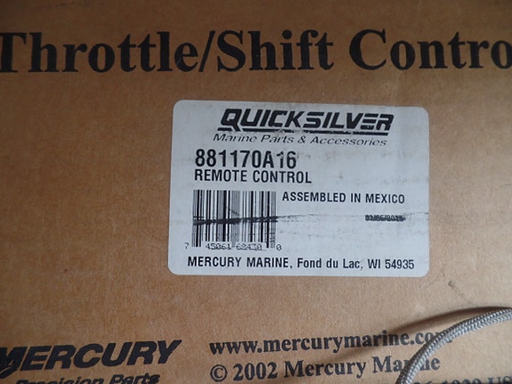 Mercury Mariner Quicksilver kaukosäätökotelo uusi