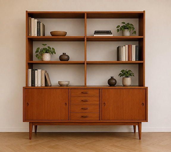 OSTETAAN 1950-1960 luvun teak-kirjahylly