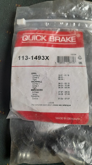 Toyota jarrusatulan liukutappisarja Quick Brake 113-1493X