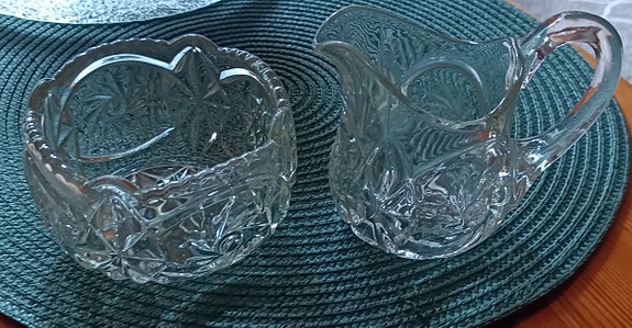 Riihimäen lasin sokerikko ja kermakko