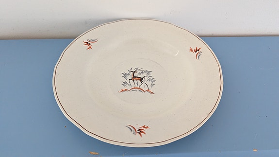 Arabia AS 3614 eli Kauris Keittolautanen (1940-1946, Rainer Baer)