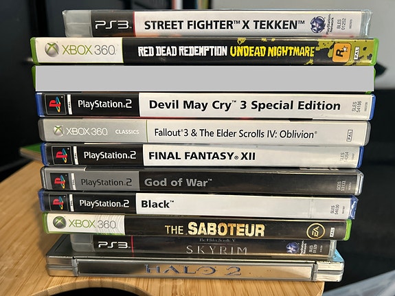 PS2, PS3, Xbox ja Xbox 360 keräilypelejä – Black sealed, Halo 2 LE