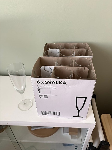 Kuohuviinilaseja 12 kpl, Ikea