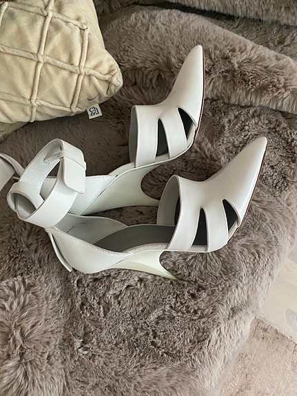 Alexander Wang nahkaiset korkokengät koko 37 valkoinen