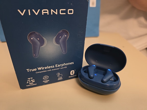 Vivanco True Wireless -kuulokkeet (sininen), erittäin vähän käytetyt