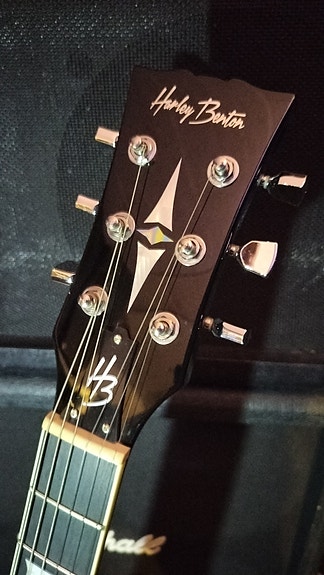 Musta Les Paul mallinen sähkökitara - Harley Benton SC-450 BK kitara