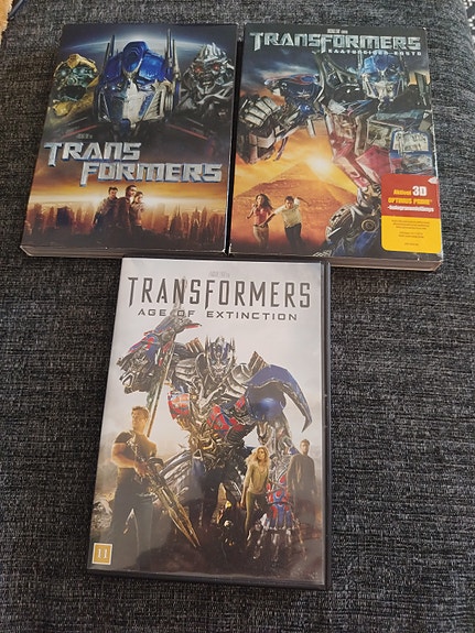 Transformers elokuvat 3 kpl DVD
