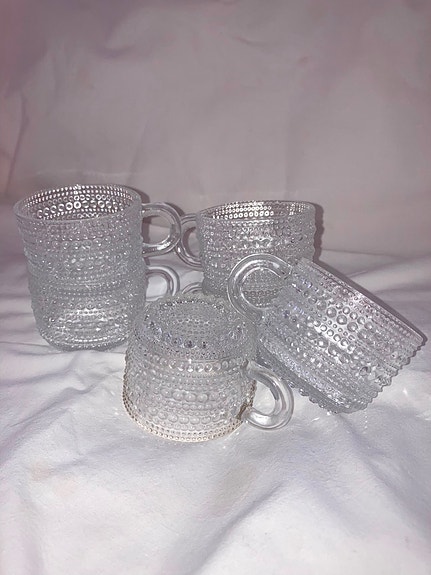 Iittala Nuutajärvi Kastehelmi- kahvikupit