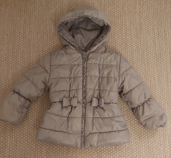 Benetton Baby harmaa talvitakki 92cm