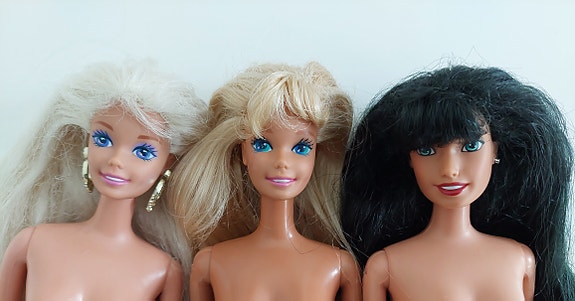 90-luku Barbie 3 kpl