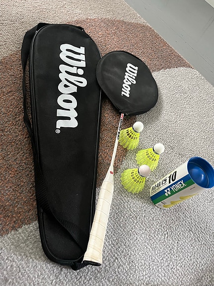 Wilson sulkapallomailat 2kpl + sulkapallot 3kpl
