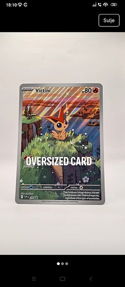 Uusi jumbo Victini Pokemon kortti