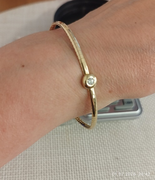 Kultainen rannekoru 0,15ct