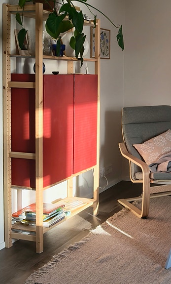 Ikea Ivar kaappi punainen