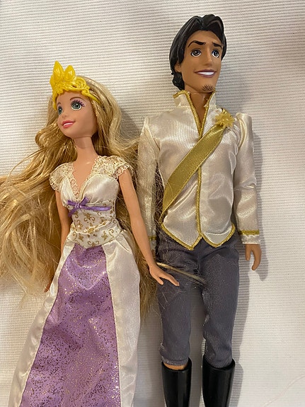 Disney Tähkäpää ja Flynn Rider nuket