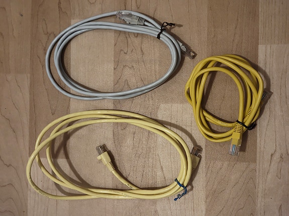 3x Cat5 ethernet kaapelia 1,4 - 1,7m