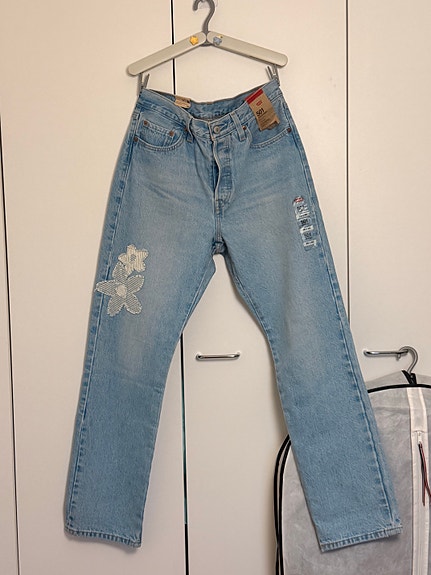 Levi's 501 farkut W28 M sininen