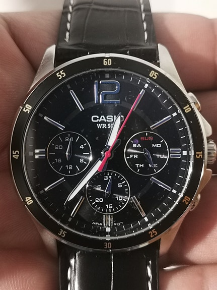 Casio rannekello kronografi musta miehille