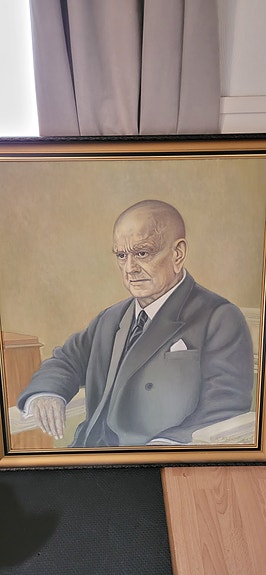 Jean Sibelius aiheinen taulu.