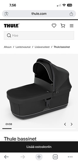 Ostetaan Thule Bassinet vaunukoppa