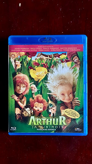 Arthur ja minimoit Blu-ray-elokuva