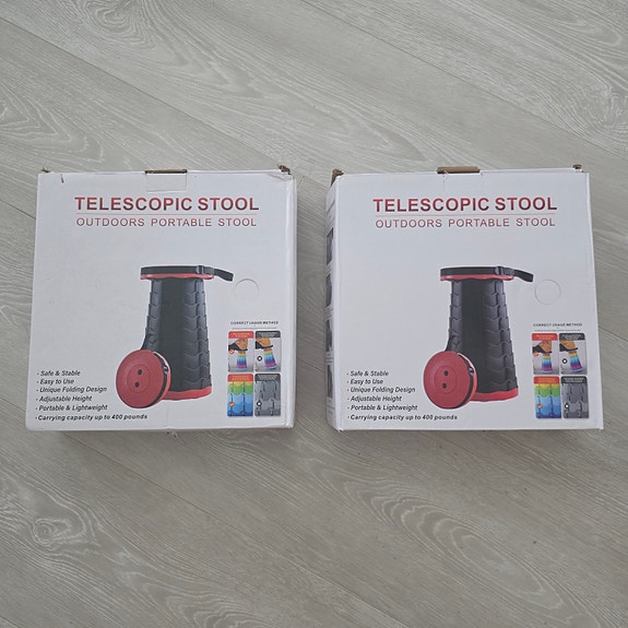 Ulko tuoli / jakkara 2kpl retkijakkara teleskooppituoli