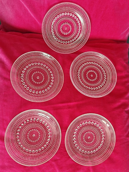 Iittala kastehelmi - lautaset 14 cm kirkas