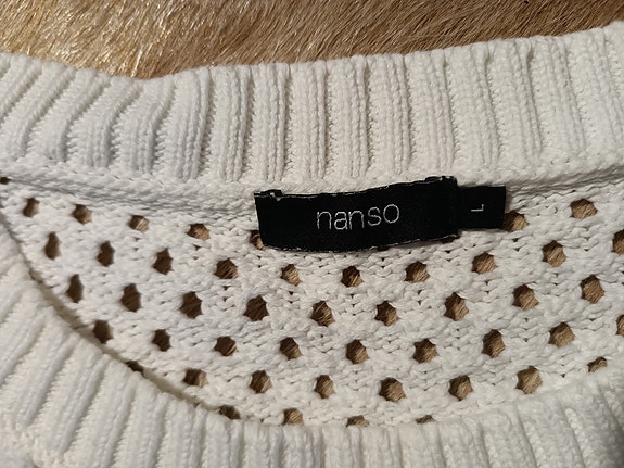 Nanso "Siesta" L puuvilla liivi valkoinen