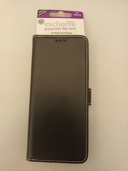 Nokia G42 5G-puhelimen suojakotelo lompakkokuori musta